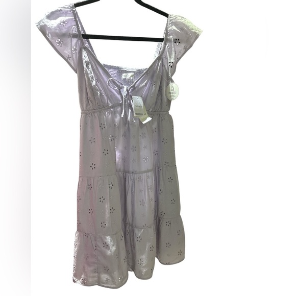 Hollister Shimmering light Purple Mini Dress - Picture 4 of 7